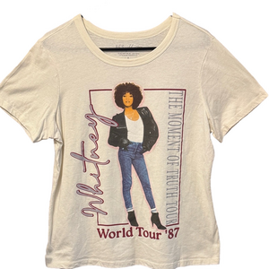 Whitney World Tour '87 Concert Graphic Tee the Moment of Truth Tour